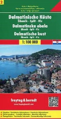  «Dalmatian Coast 2: Sibenik. Split. Vis. Road + Leisure Map. 1: 100000»