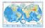  «Карта настенная на рейках, ламинированная "Мир. Физическая карта полушарий". Масштаб: 1: 37 000 000»
